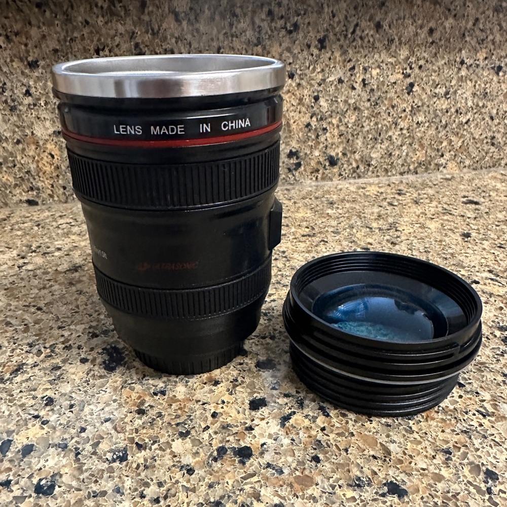 Camera Lense Thermos / coffee mug for photographers